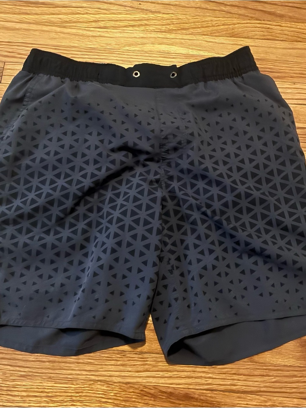 Vuori Men's Black Geometric Athletic Shorts